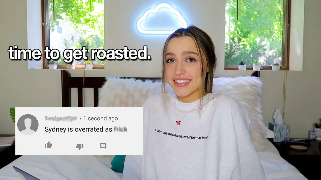 reacting to hate comments.